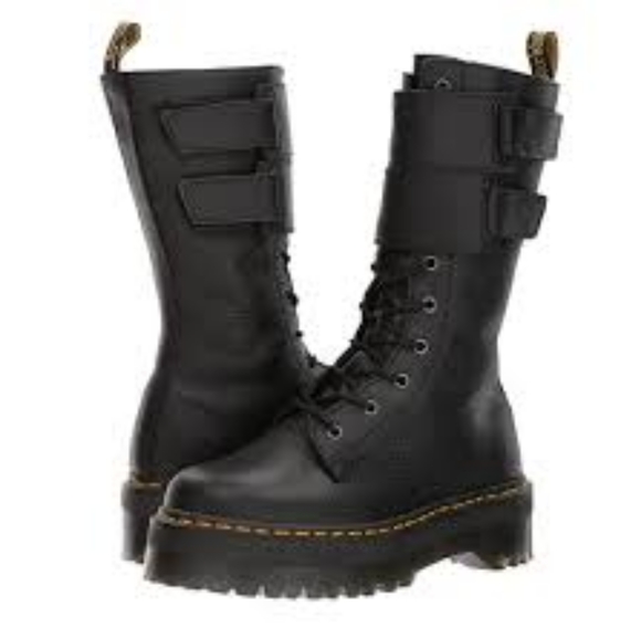 BRAND NEW Rare Dr. Martens JAGGER 10 Eye Tall Combat Platform Boots Velcro Doc - Picture 14 of 16